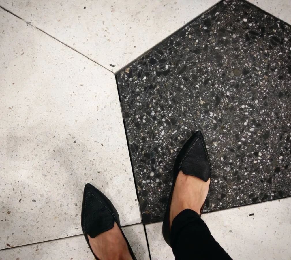 One step at a time, one foot in front of the other, baby steps.. whatever you need to get thru the week! 
.
@qcp_corp 
#landscapearchitecture,  #urbandesign #permeablepavers #asla #asla2022 #womanownedbusiness #smallbusinessowner #monmouthcounty