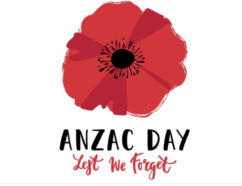 Lest we forget! 

We are closed today and reopen 8am Wednesday 26th April for Breakfast!