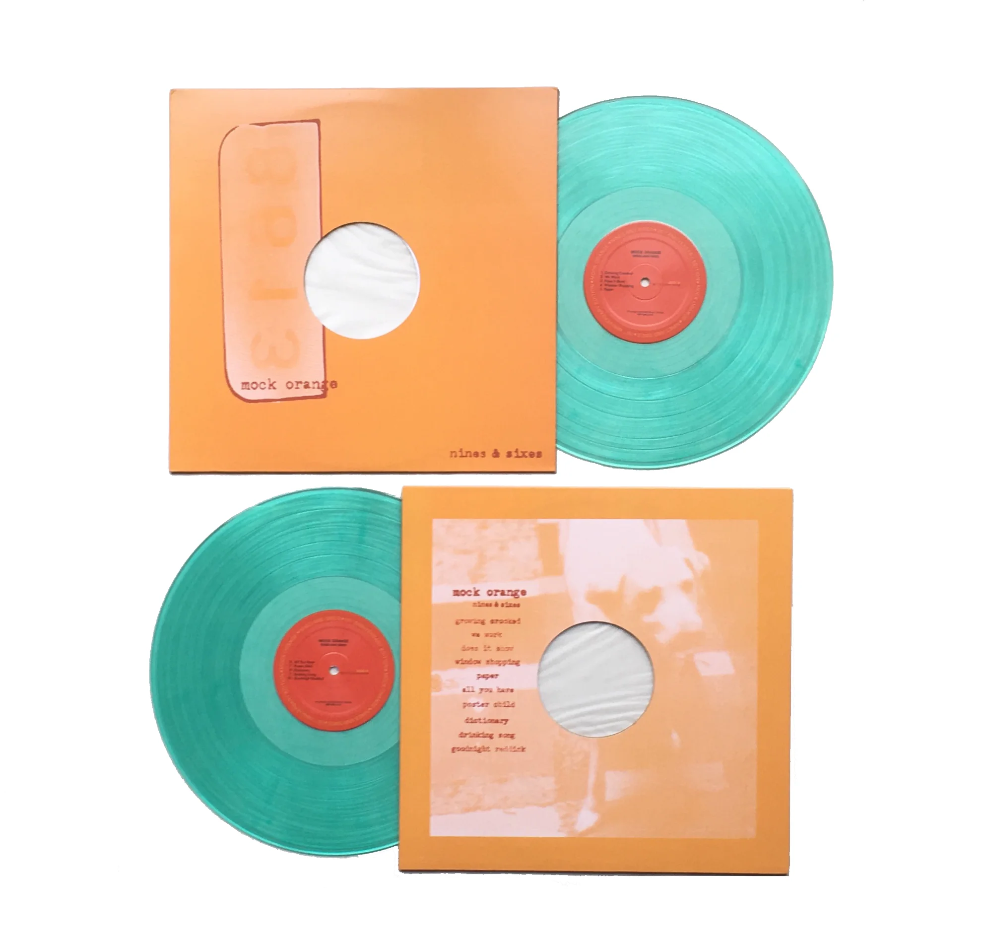 Nines and Sixes 20th Anniversary Limited Screen Print Edition, 12" Vinyl-coke bottle clear