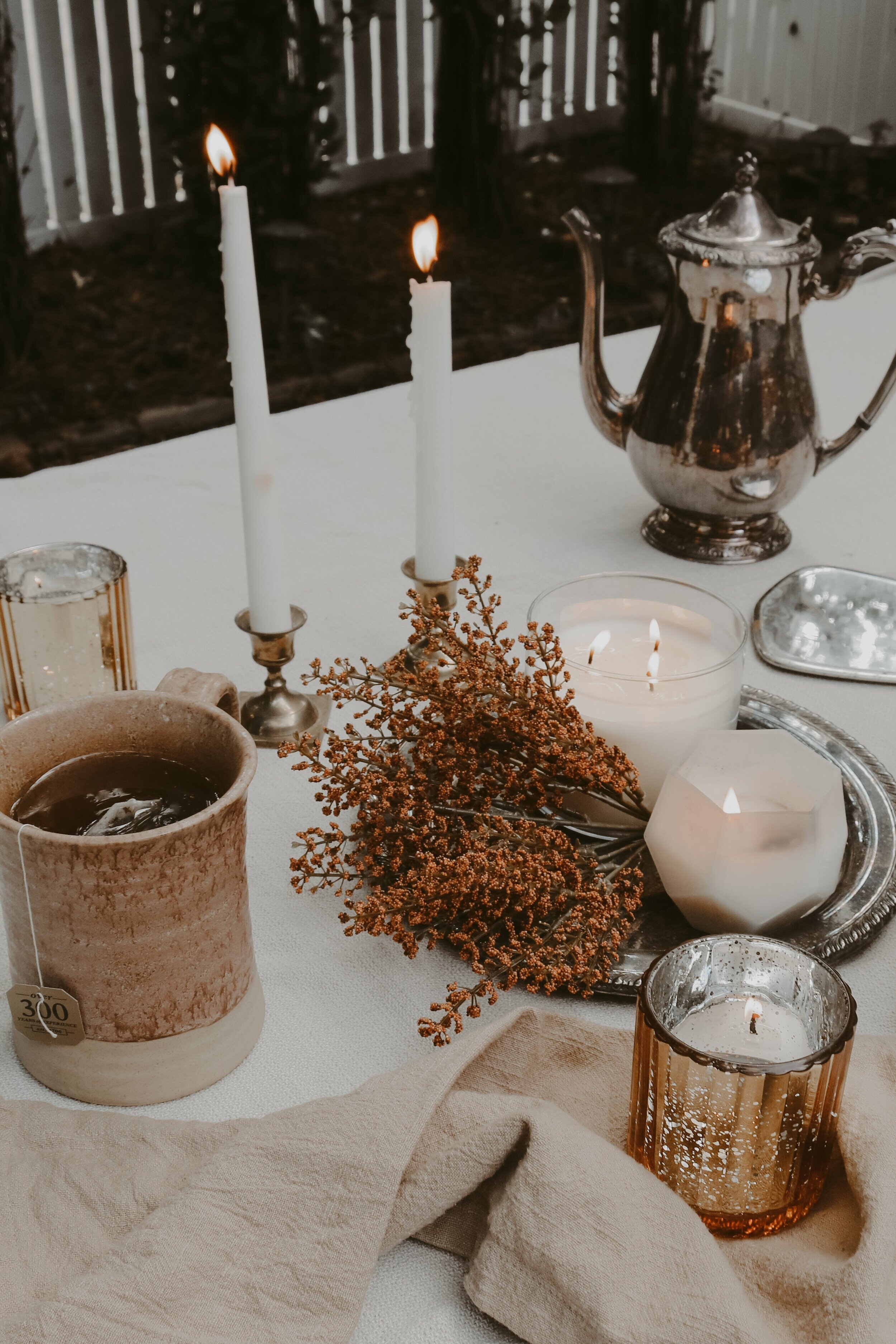 my ultimate and simple cozy needs for guaranteed fall vibes — a styled sage