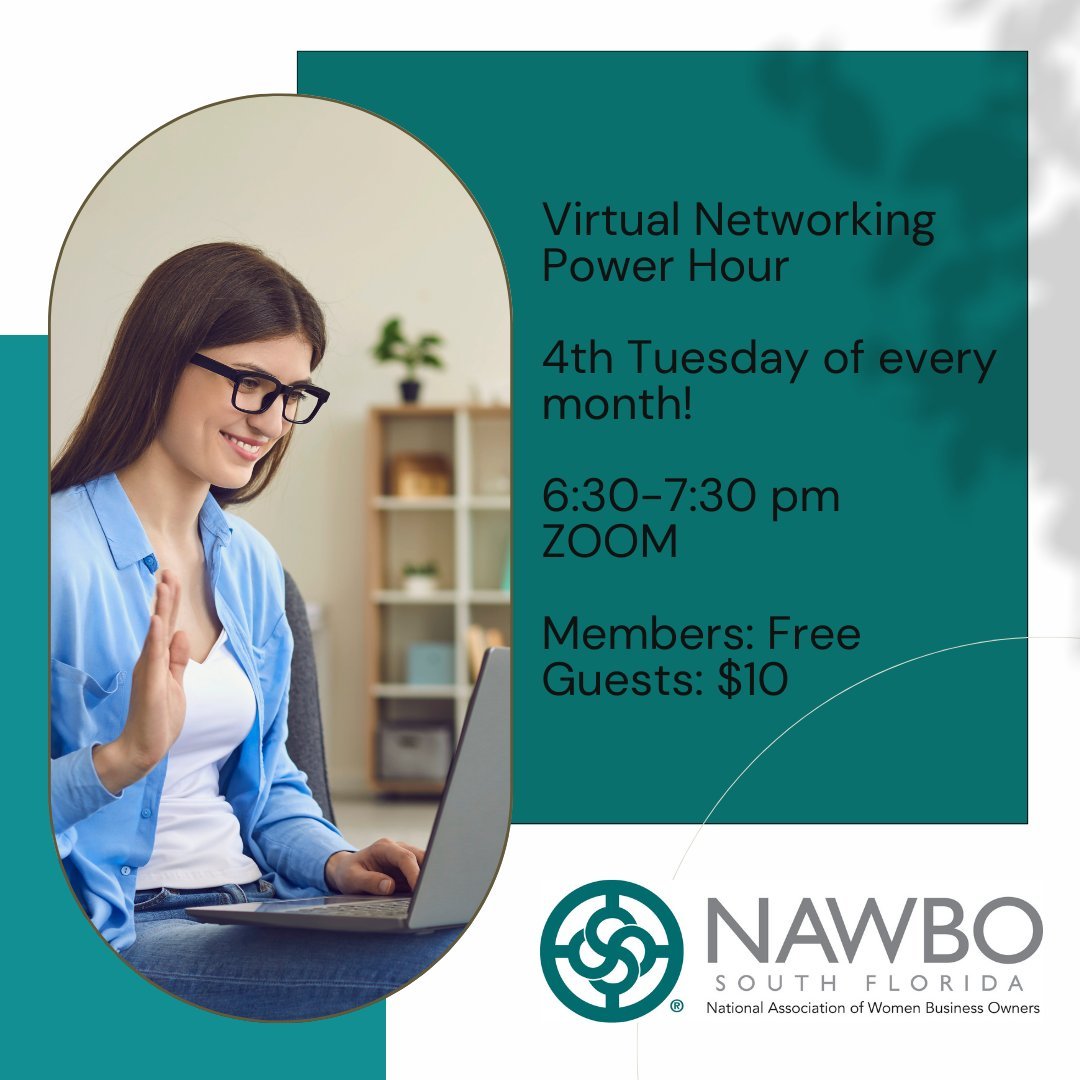 We hope you'll join us next Tuesday April 23 at 6:30 pm for another Virtual Networking Hour. It's always a lot of fun, and a valuable opportunity to learn more about NAWBO and check in with other members and guests. 

We discuss challenges and wins f