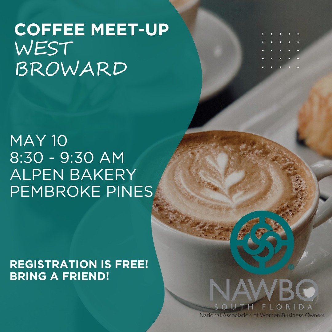 We're heading to another amazing local business for our May West Broward Coffee Meet-Up! Join us @alpenbakery in Pembroke Pines for your morning cup of coffee, and perhaps even one of @alpenbakery's incredible pastries. Start the weekend RIGHT, build