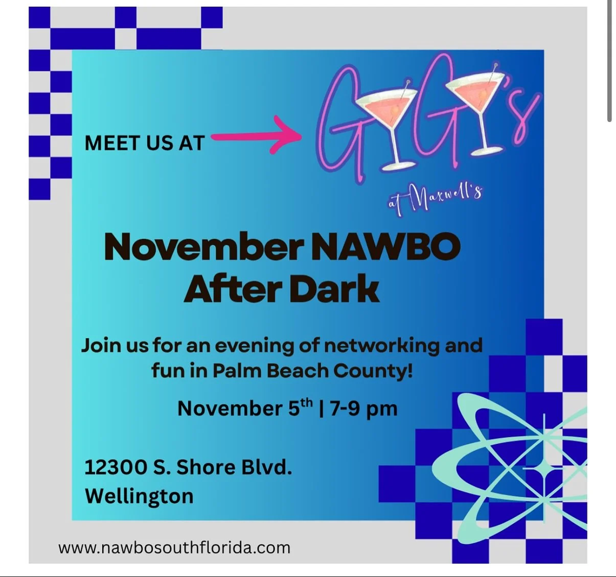 Ladies! November is here and we got great events for you to connect, to meet other women like you and to plug in to the biggest network of women in business in the country. We have great opportunities coming up so check them out, register and plug th