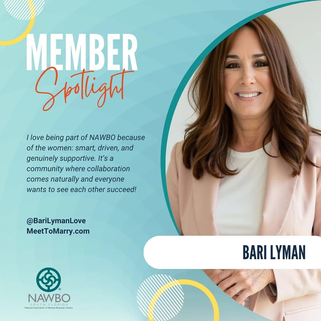 Member Spotlight- Meet Bari Lyman, the founder of Meet to Marry&reg;️ | A Clear Path to Healthy Love, a transformational coaching company that helps high-achieving women heal emotional blocks, trust love again, and attract conscious, emotionally heal