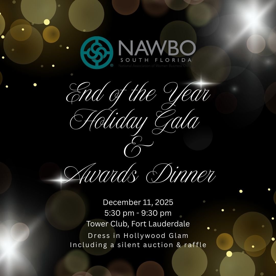 Register Now and Join us on Thursday for a glamorous gala! 
Toast to your accomplishments and the exciting year ahead. This is the perfect way to end the year, and get ready to thrive in the new year.

✨Silent Auction featuring items valued at over $