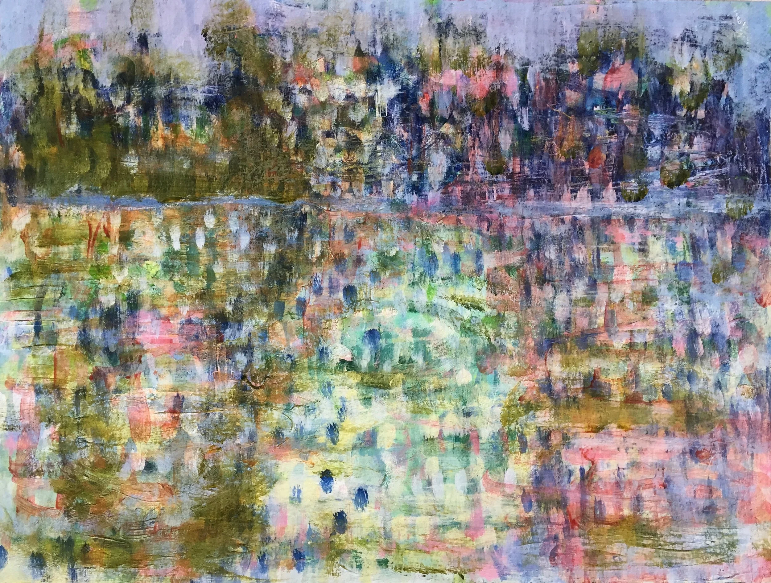 Moonlit (4888) 9” x 12” Acrylic on Paper