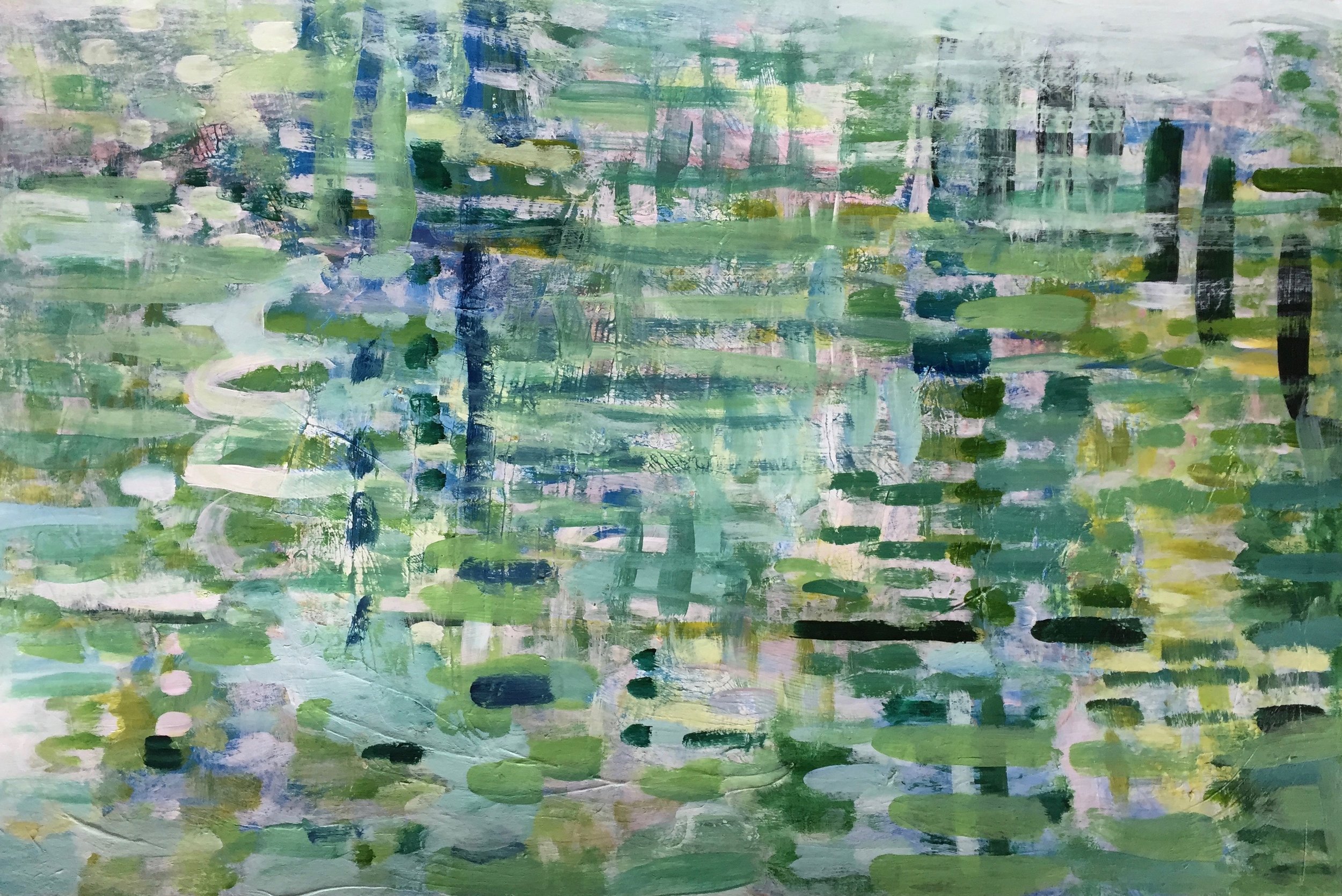 Dappled Light (4912) 12” x 18” Acrylic on Paper