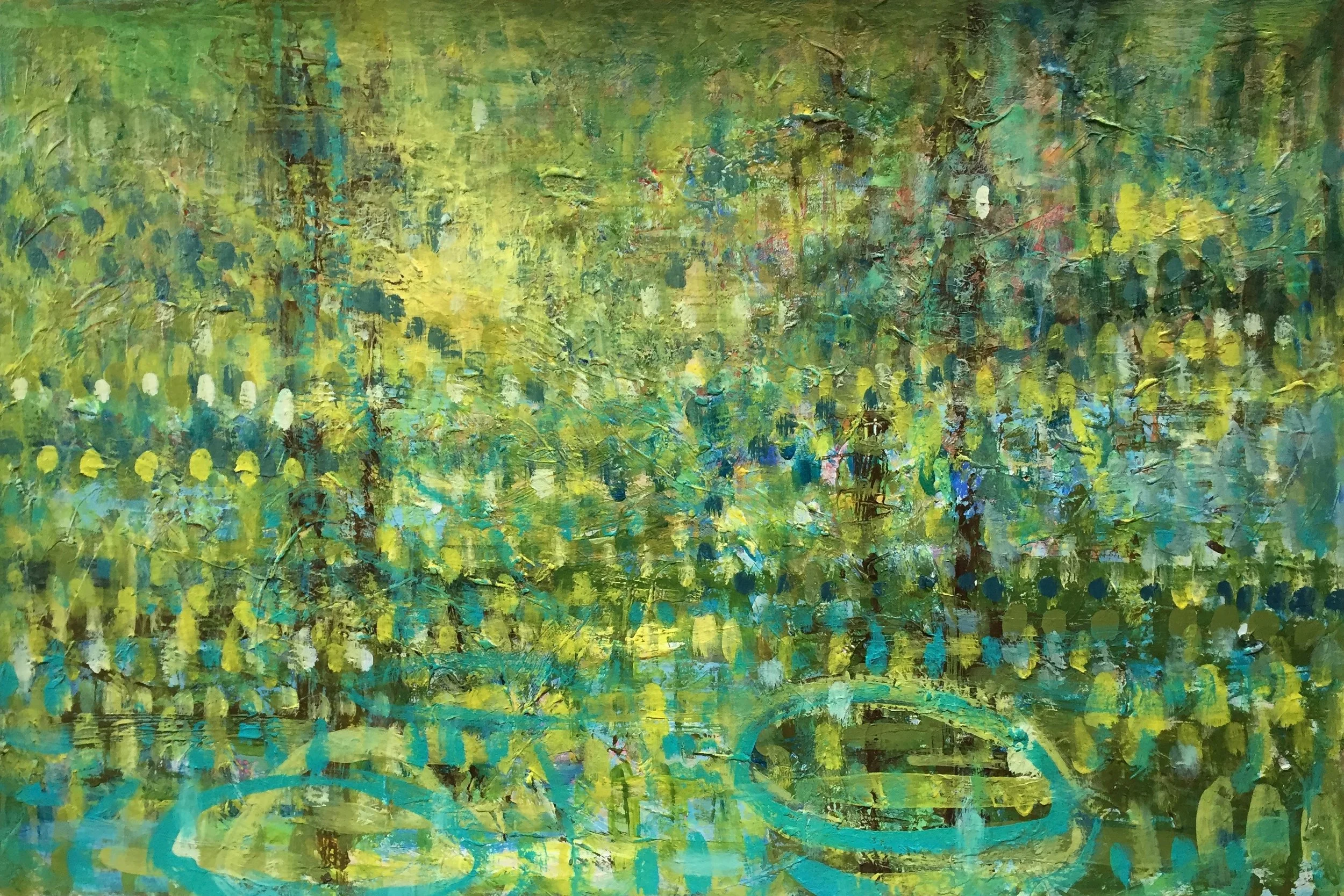 Luminous (4935) 12” x 18” Acrylic on Paper