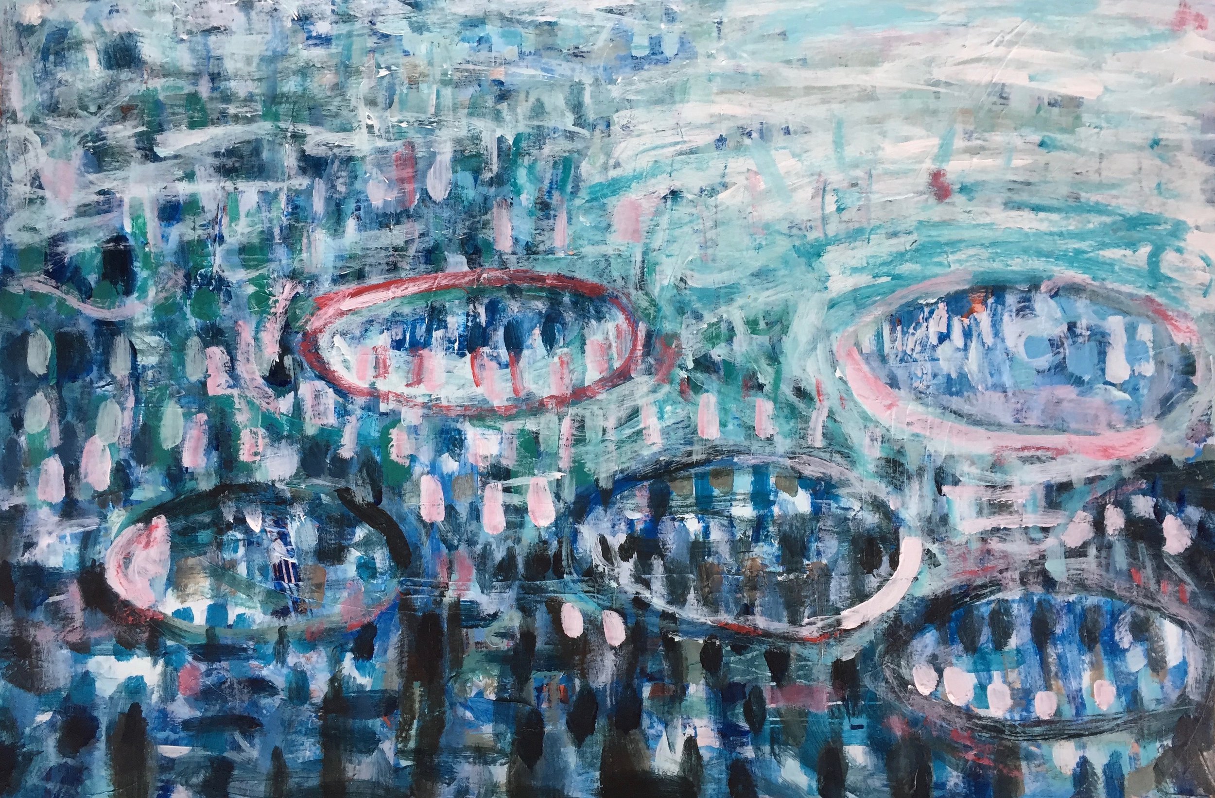 Evening Light (4914) 12” x 18” Acrylic on Paper