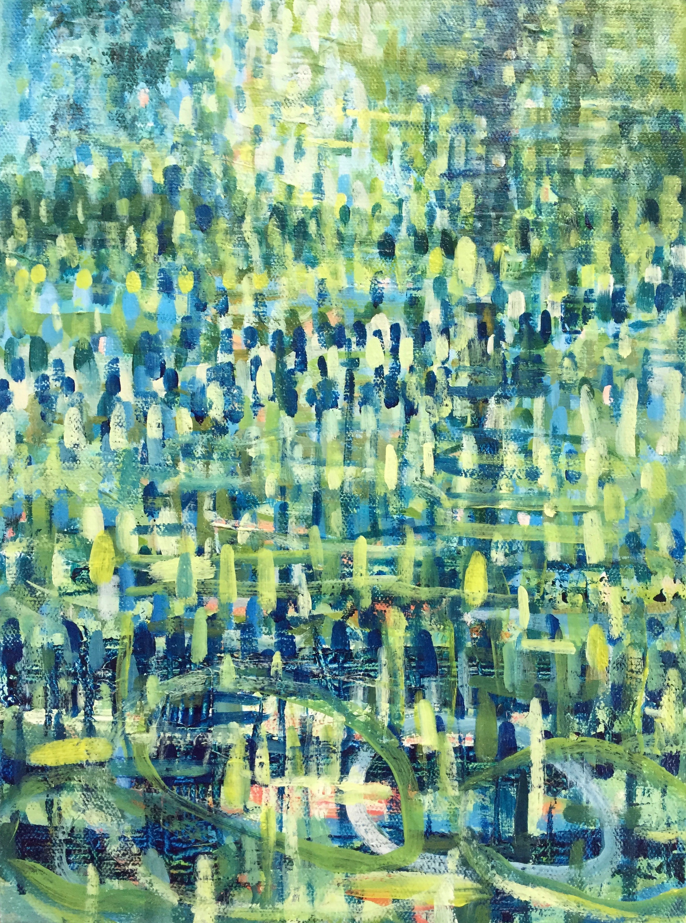Summer Evening (4940) 12” x 18” Acrylic on Paper