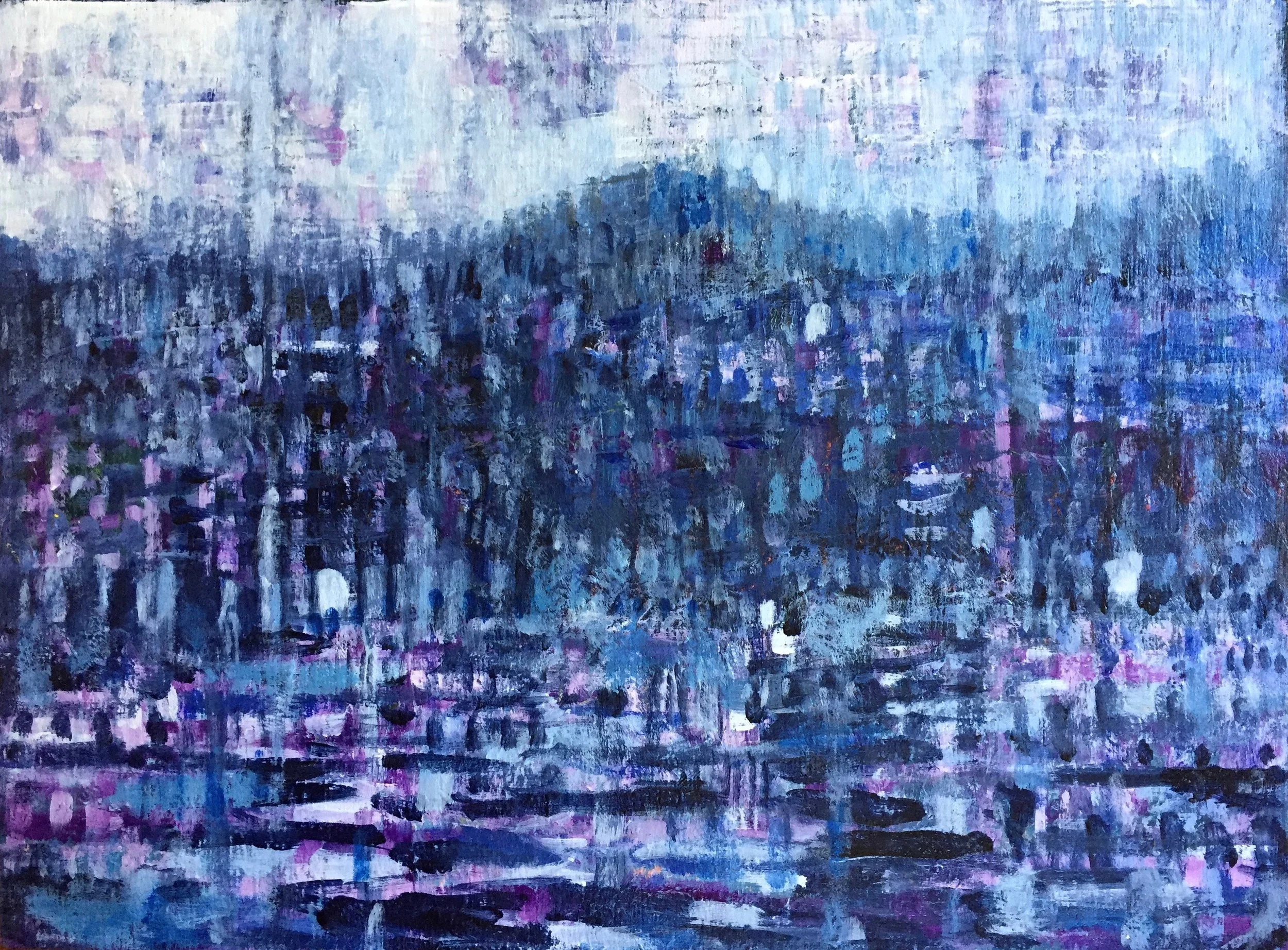 Evening Reflection 12” x 9” Acrylic on Panel