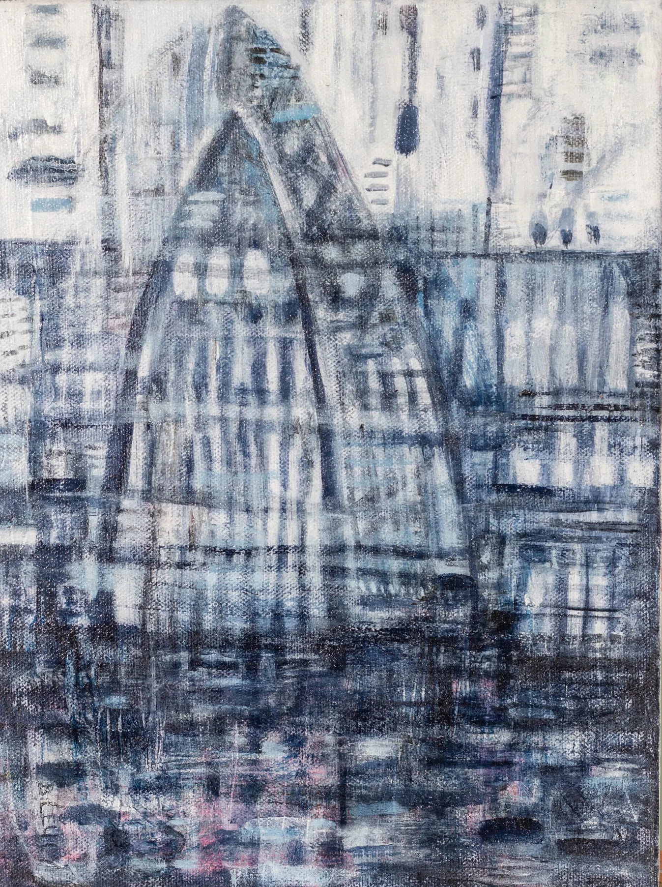 Blue Boat Acrylic on canvas