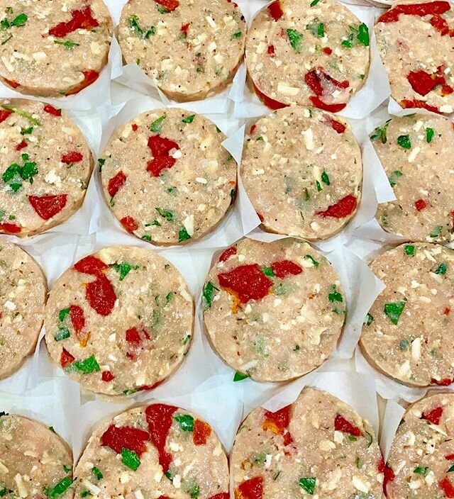 Homemade, Parmesan, Parsley &amp; Roasted Pepper Chicken Patties 👀
