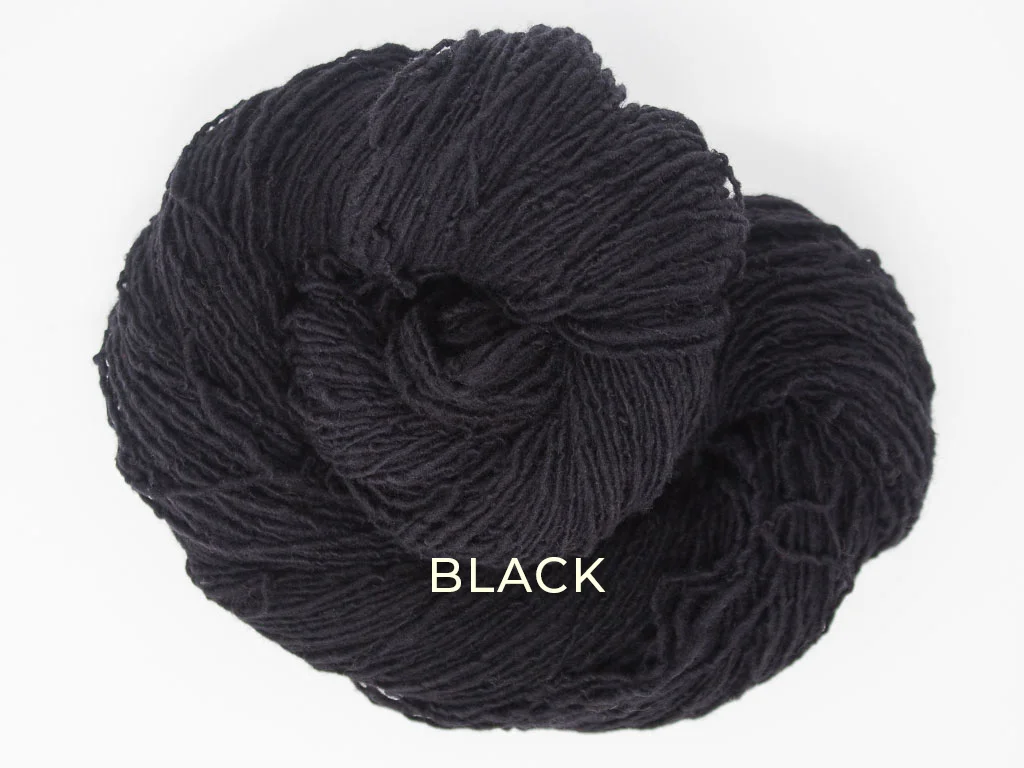 merino wool lace weight in black
