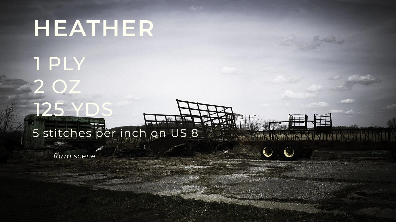 merino wool heather weight info, 1 ply, 2 oz, 125 yards