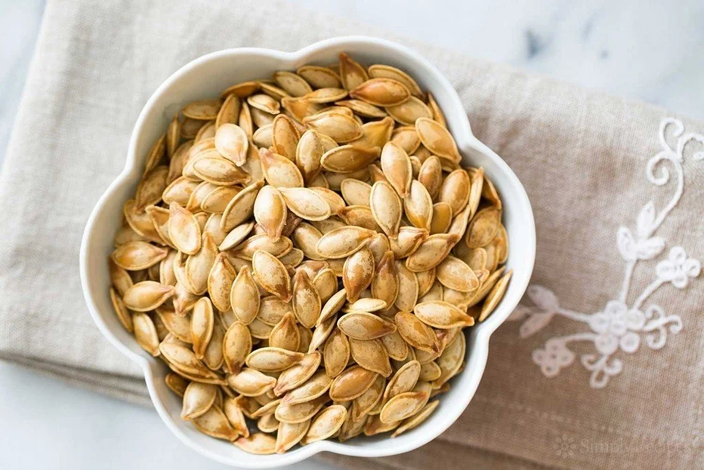A picture of pumpkin seeds