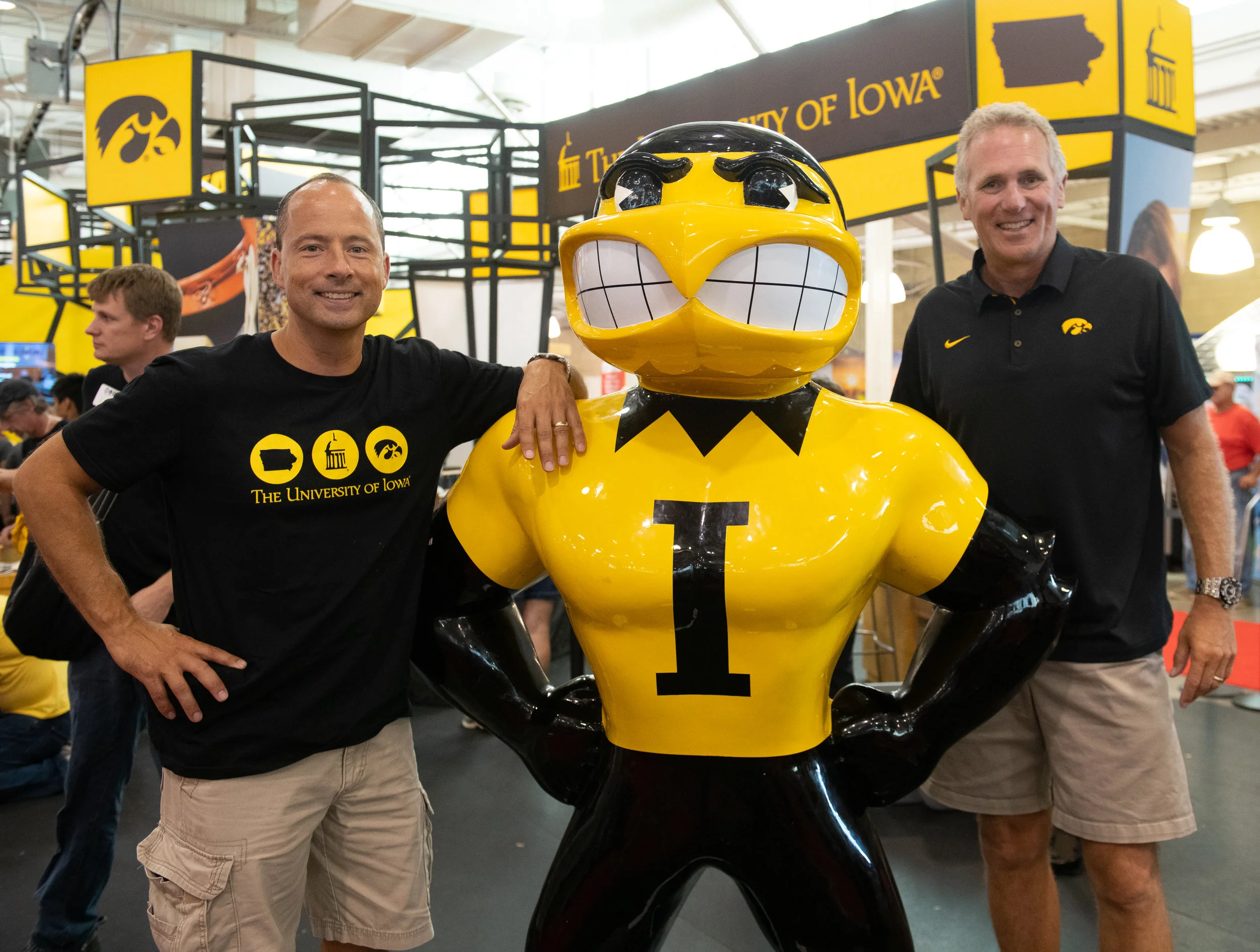 Aaron Putze and Chuck Long — Iowa State Fair 2018.