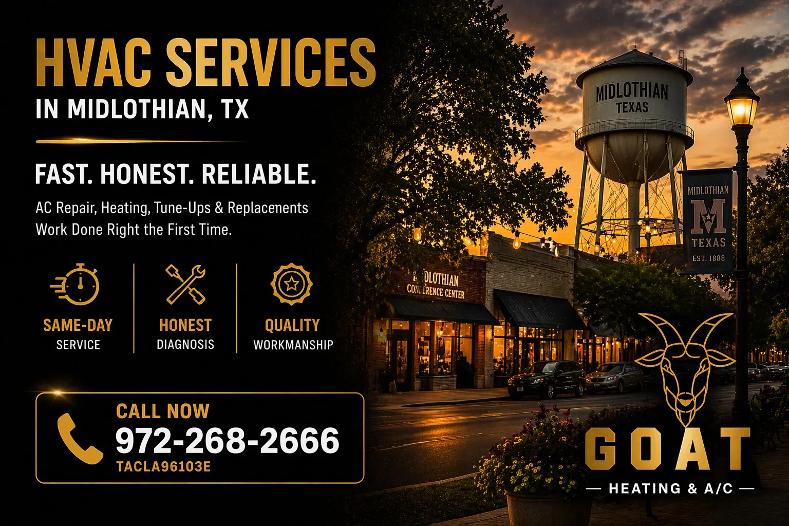 AC repair Midlothian TX residential home