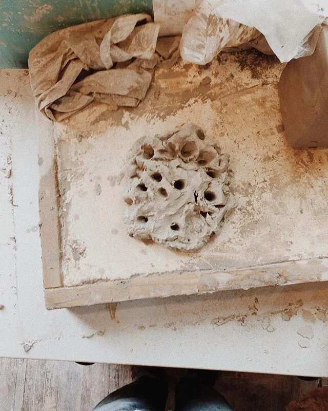 Slip β‘οΈ clay! I love the clay recycling process!