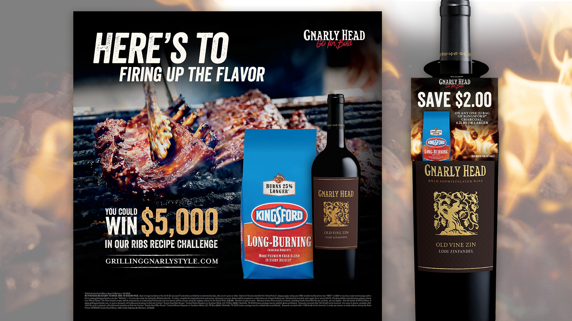Gnarly Head & Kingsford Charcoal