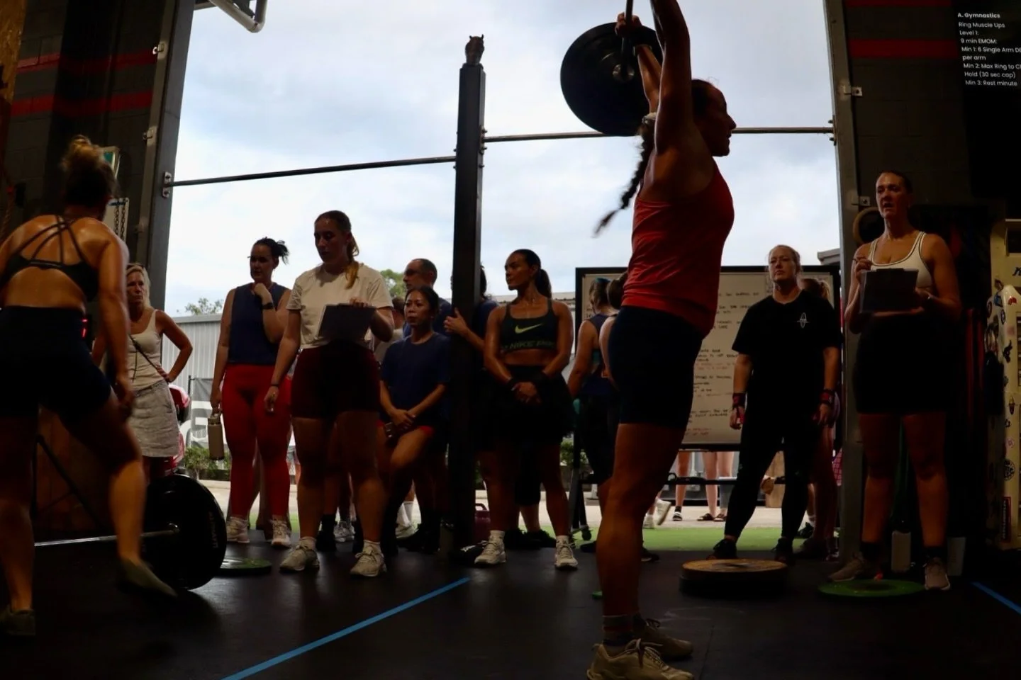 Sunset lifts with your people. 
@crossfitgames 
@kateysutton