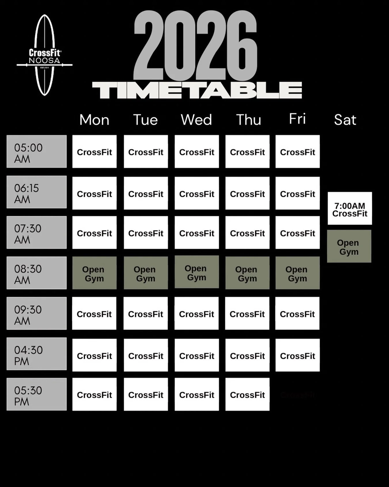 Morning classes pump at CFN. So we&rsquo;ve added one more and moved things around to give you what you want. 
Let&rsquo;s Go Noosa!