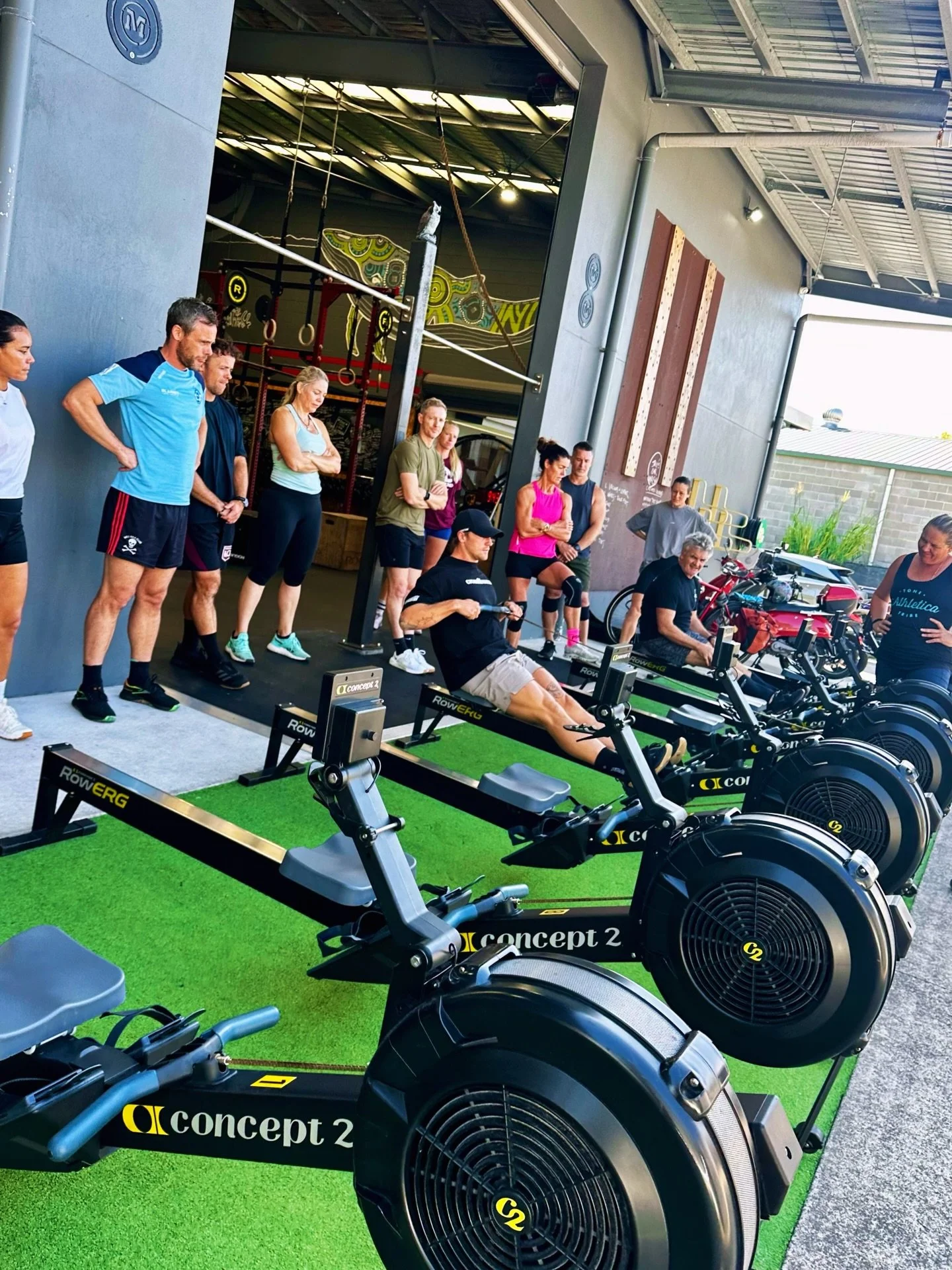In CrossFit, demonstration is leadership. 
@crossfittraining 
@crossfitaust 
@concept2au 
@mayhemaffiliate 
@the_connorhunt