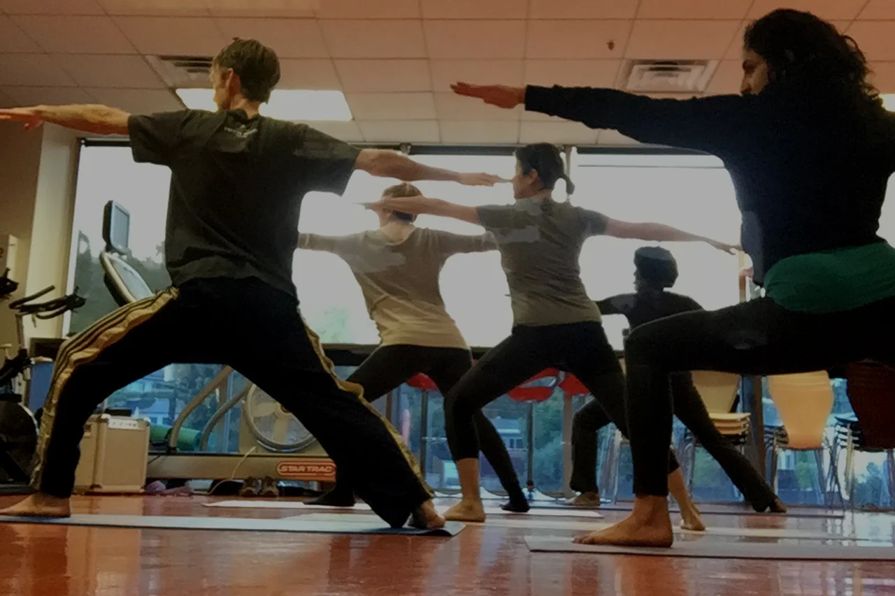 Los Angeles yoga teacher Daniel Overberger leading a corporate class in West Hollywood.jpg