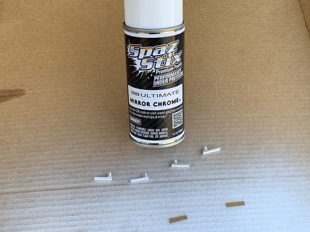 Scale Model Test - Spaz Stix Mirror Chrome Spray Cans - This Stuff