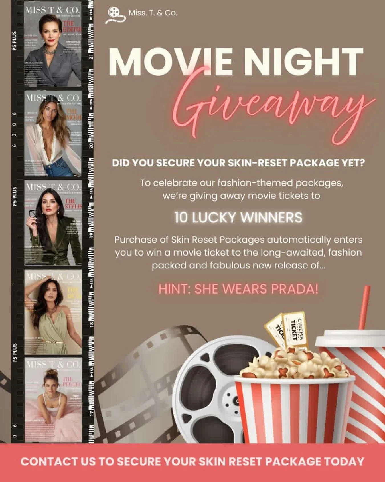 A little something extra&hellip; because great skin deserves to be celebrated 🎬✨

To launch our Skin Reset: Fashion Edition,
we&rsquo;re giving 10 of you the chance to WIN a movie night experience

And yes&hellip; it&rsquo;s giving fashion, drama an