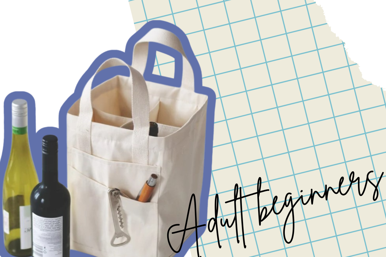 Click here to make a picnic wine tote bag!