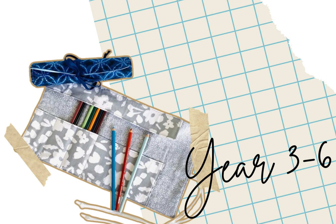 Make a roll up pencil case