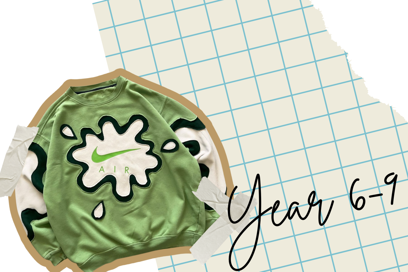 Upcycle your hoodie with tie dye and applique!