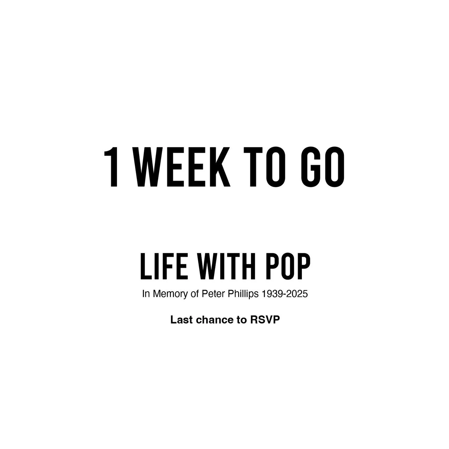 Phillips Gallery will open its doors for a one-night-only retrospective event - LIFE WITH POP - celebrating the extraordinary life and legacy of Peter Phillips (1939–2025).
🗓 Sunday 26 October 2025
📍 Phillips Gallery, Noosa
🕓 4–7 PM