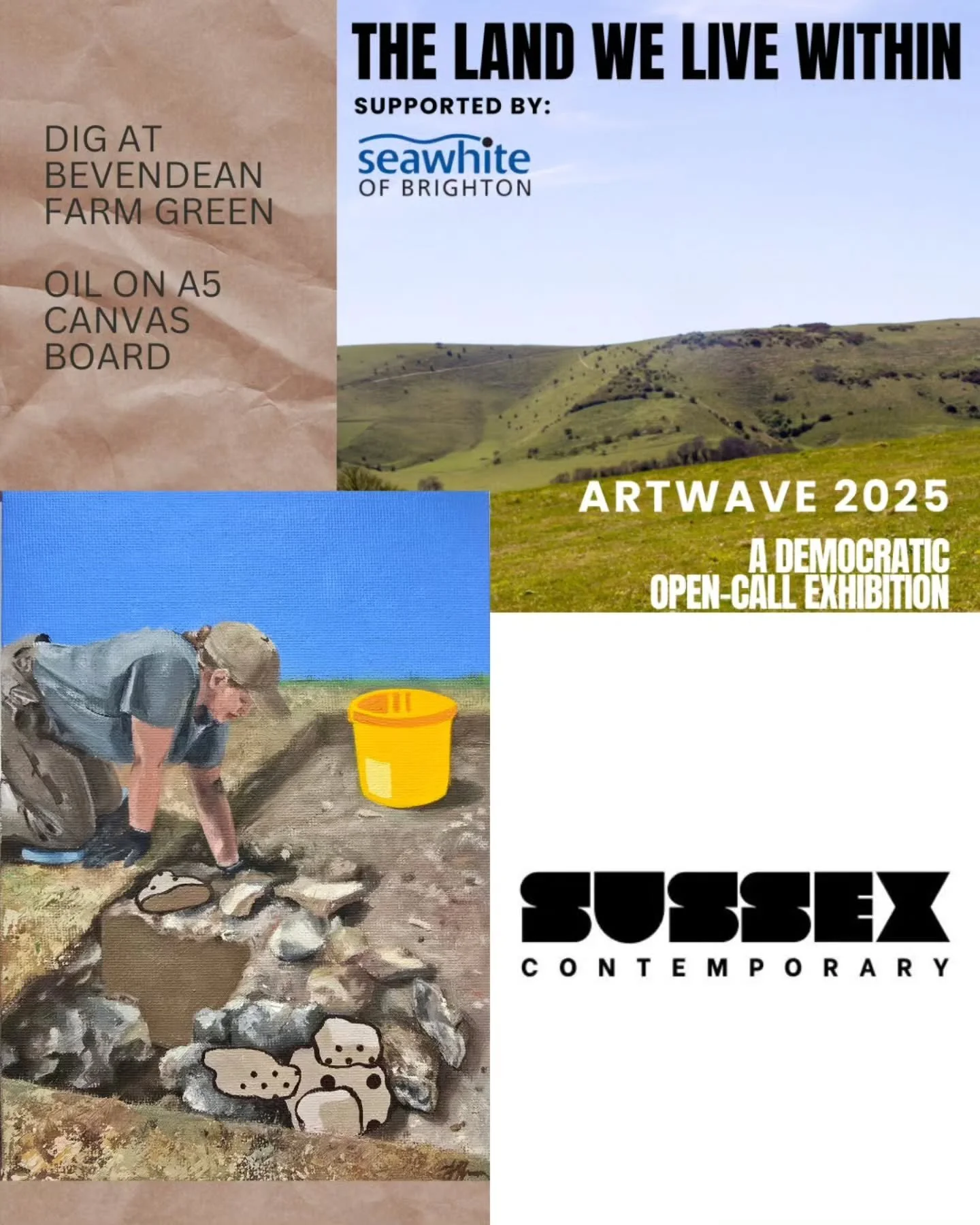 I'm delighted to be taking part in the @sussexcontemporary @artwavefestival exhibition at Ditchling Barn for Artwave 2025, running through September 19th - 21st, 11 - 5pm.

Nestled in the heart of the South Downs, next to the Ditchling Museum of Art 