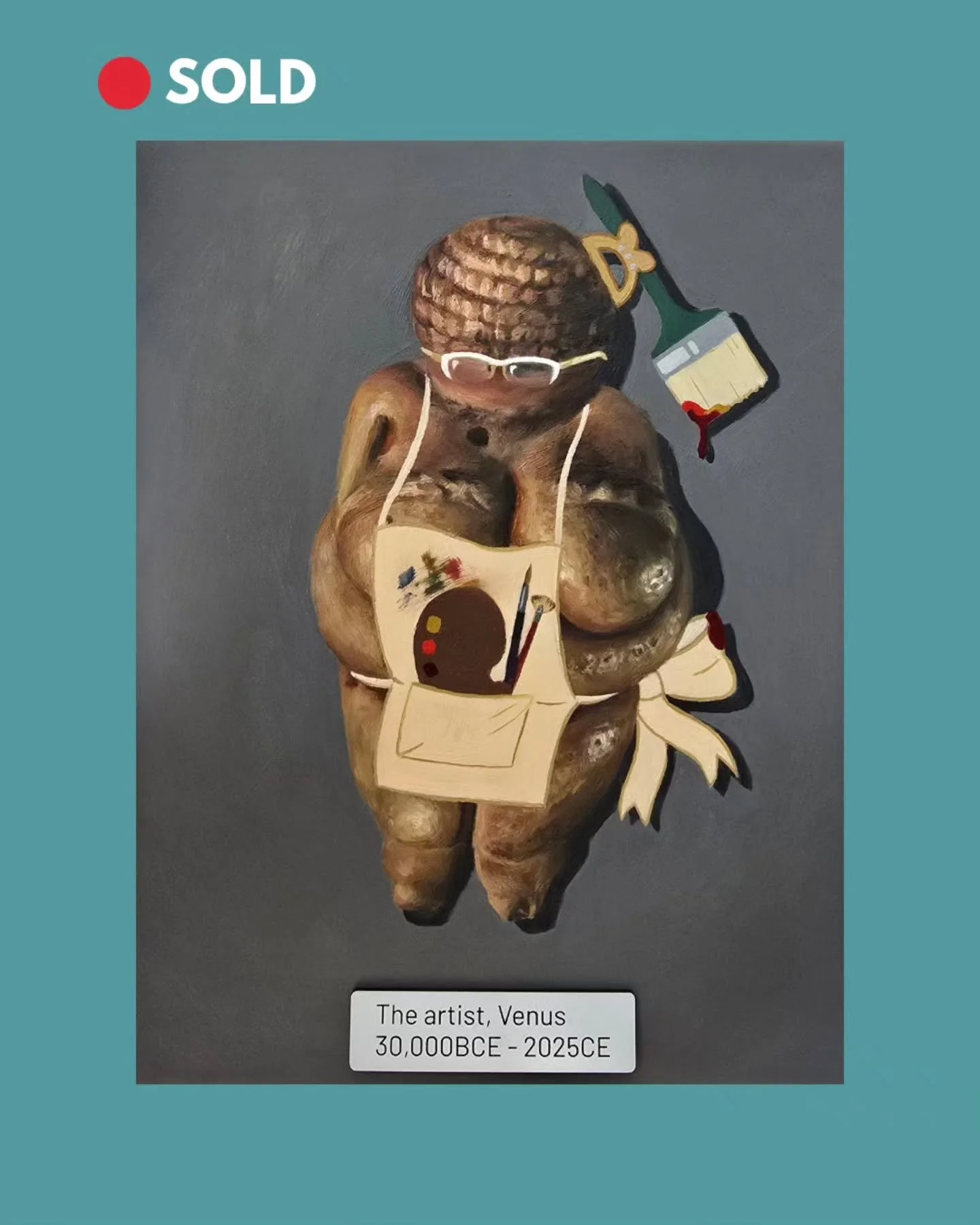 I am so delighted to announce that Venus found a new home this Christmas. A self portrait of sorts, an appreciation of women artists through the ages, combined with my love of venus figures - it is so great to have my vision connect with others. 

A 