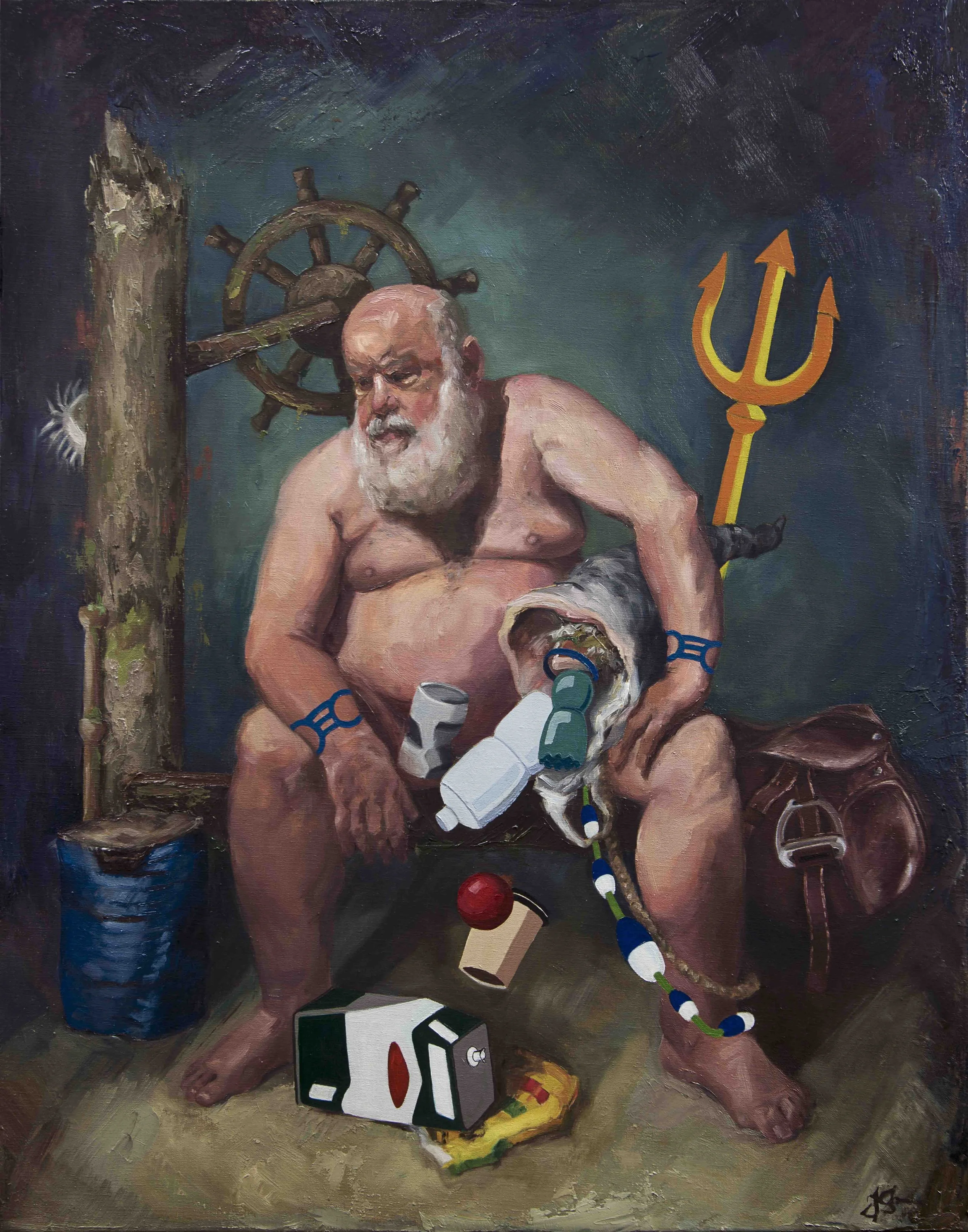 Pontomedon, Lord of the Sea. 2025. 76 x 60 cm.