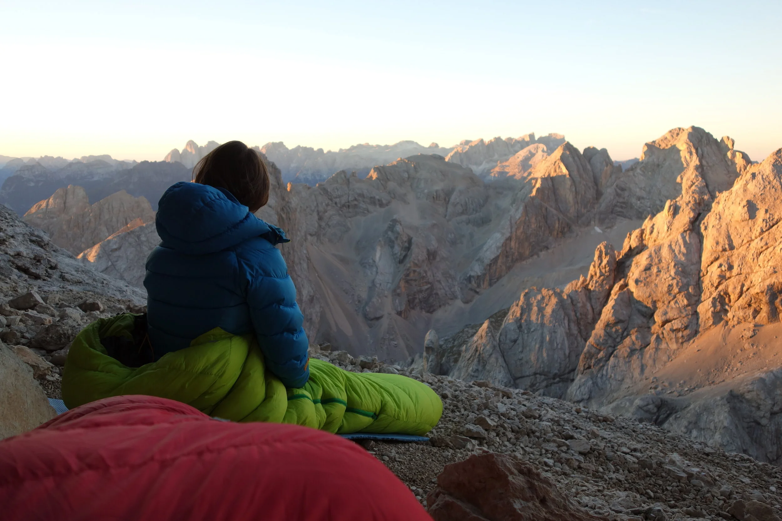 The Vinatzer - Messner route on the south face of the Marmolada. 