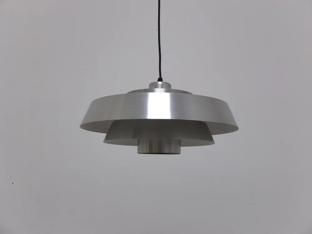ALUMINUM 'NOVA' PENDANT BY JO HAMMERBORG FOR FOG AND MØRUP, 1960S