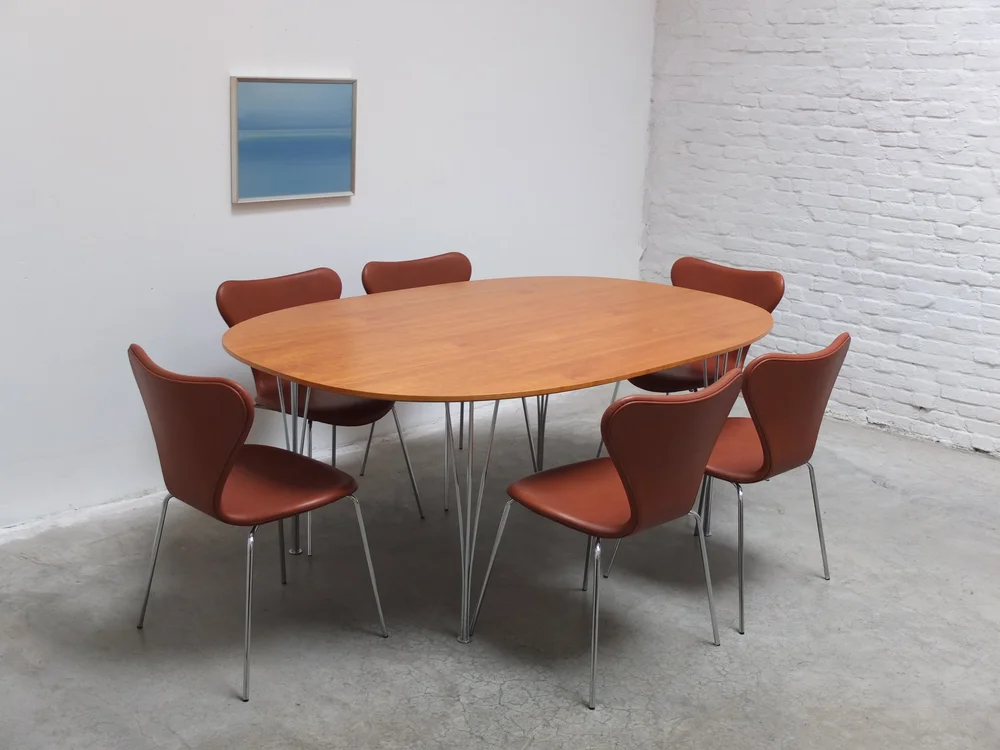Walnut 'Super-Elliptical' Table by Piet Hein & Bruno Mathsson for