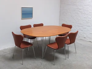 Walnut 'Super-Elliptical' Table by Piet Hein & Bruno Mathsson for