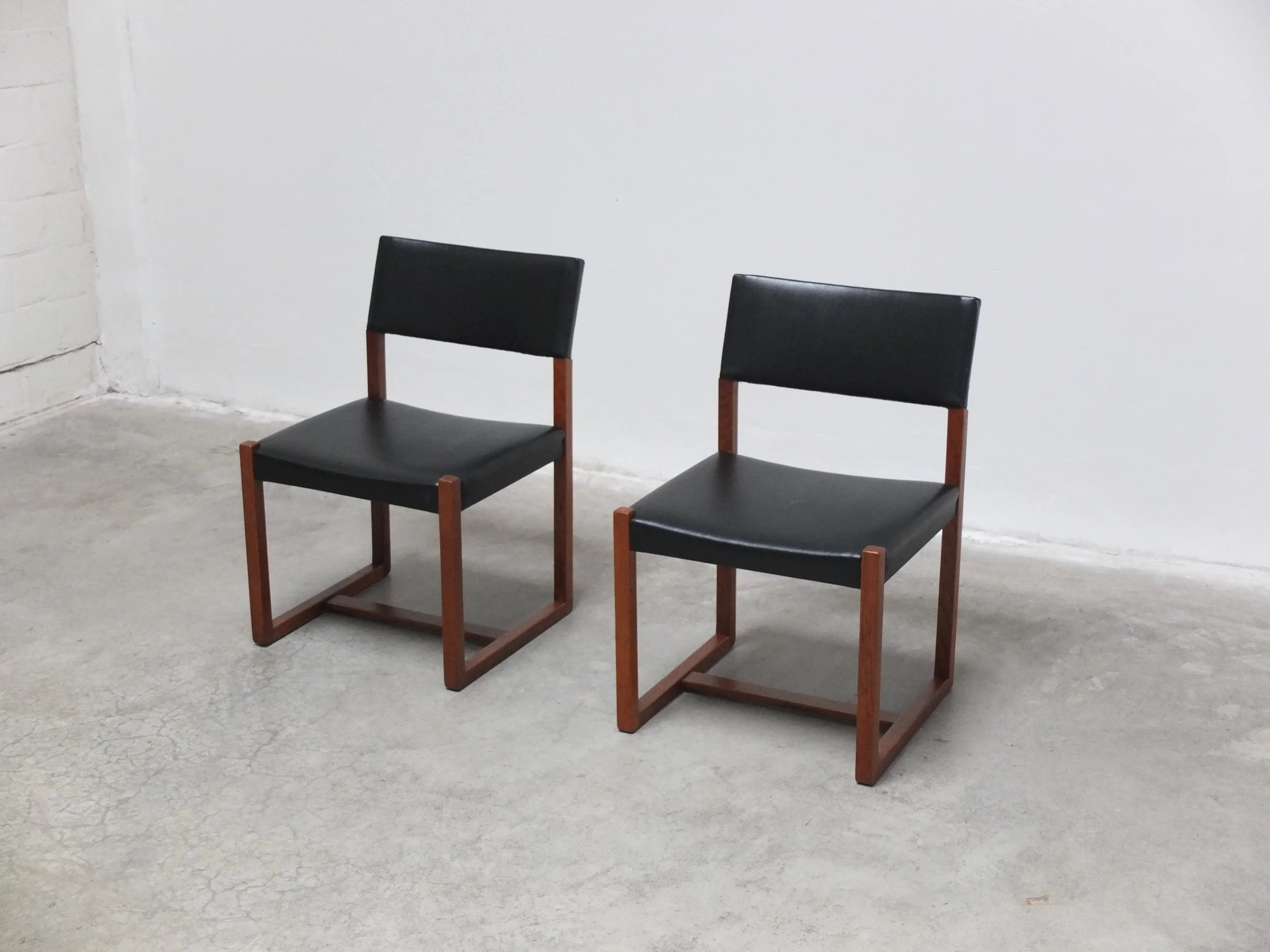 Pair of Side Chairs by Alfred Hendrickx for Belform, 1960s