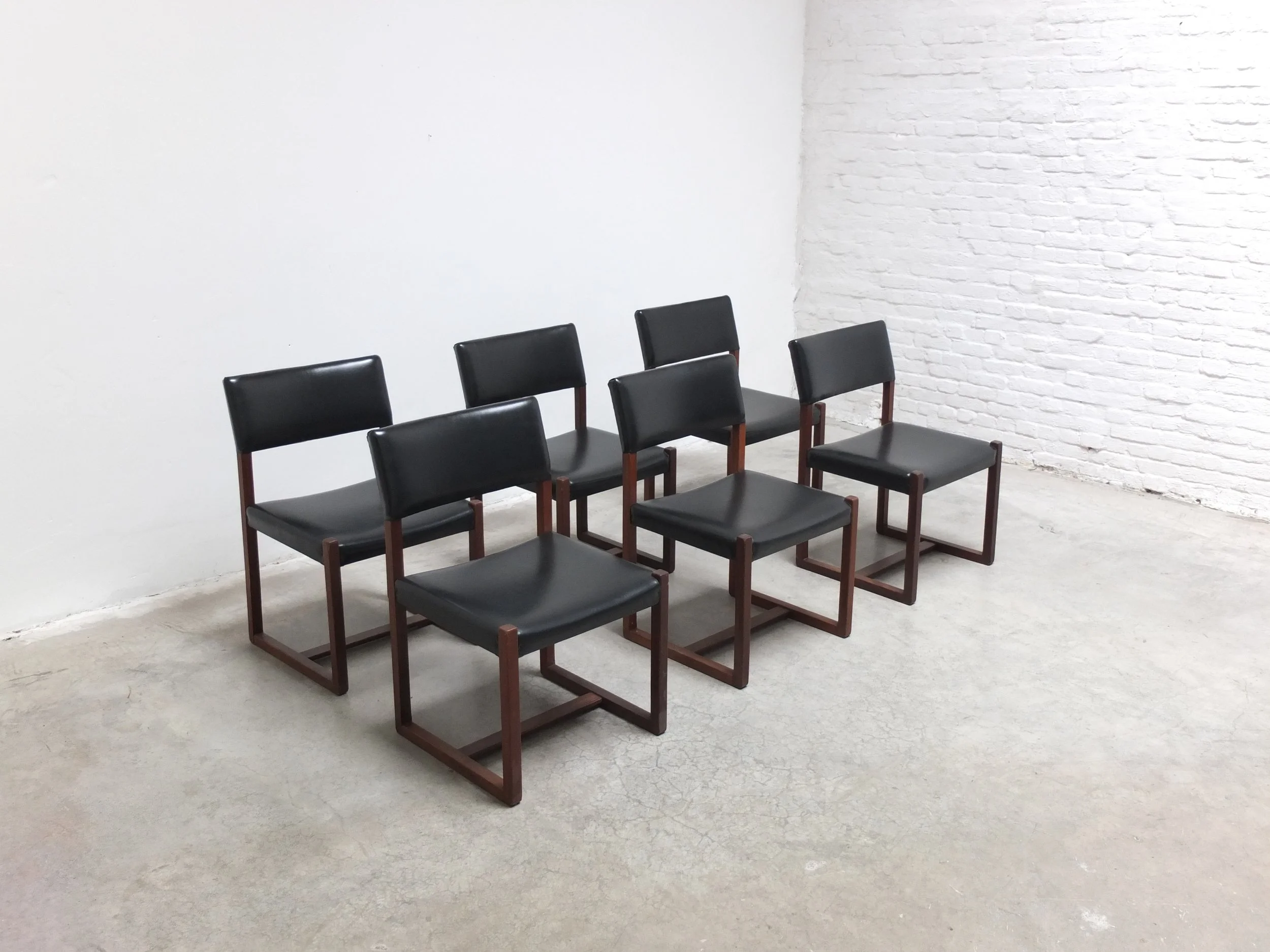 Set of 6 'A3' Chairs by Alfred Hendrickx for Belform, 1960s