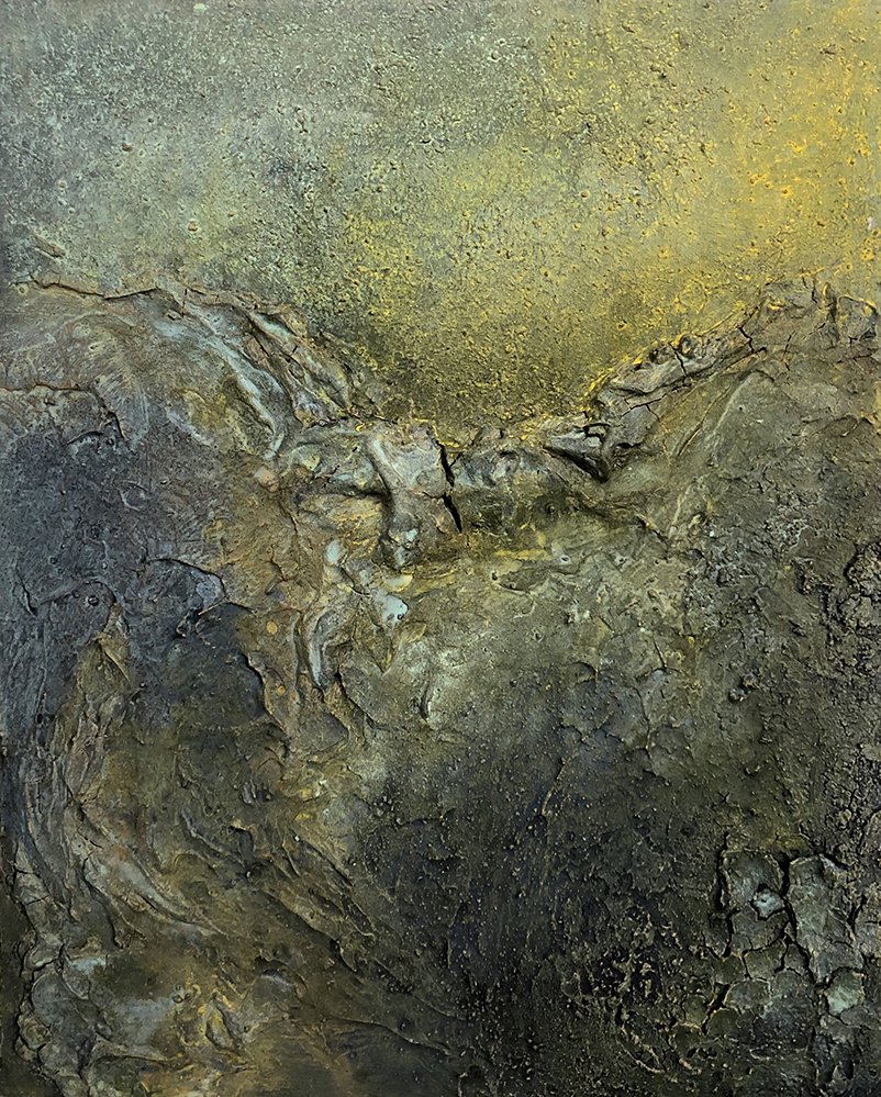  Summer’s Plea 14” x 11”  Plaster, acrylic, oil $550 