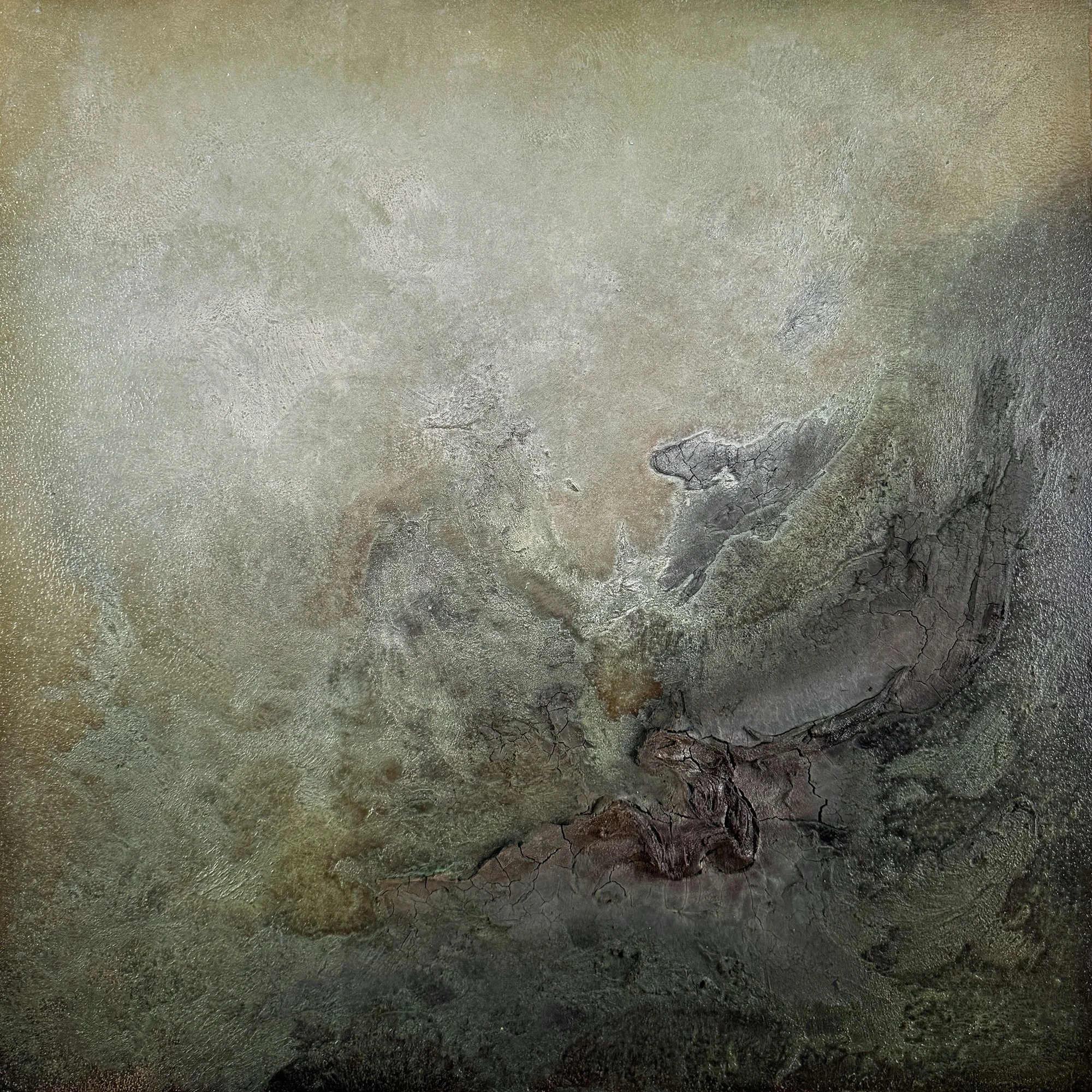  Departing Dream 24” x 24”  Plaster, acrylic, oil, sand $2400 