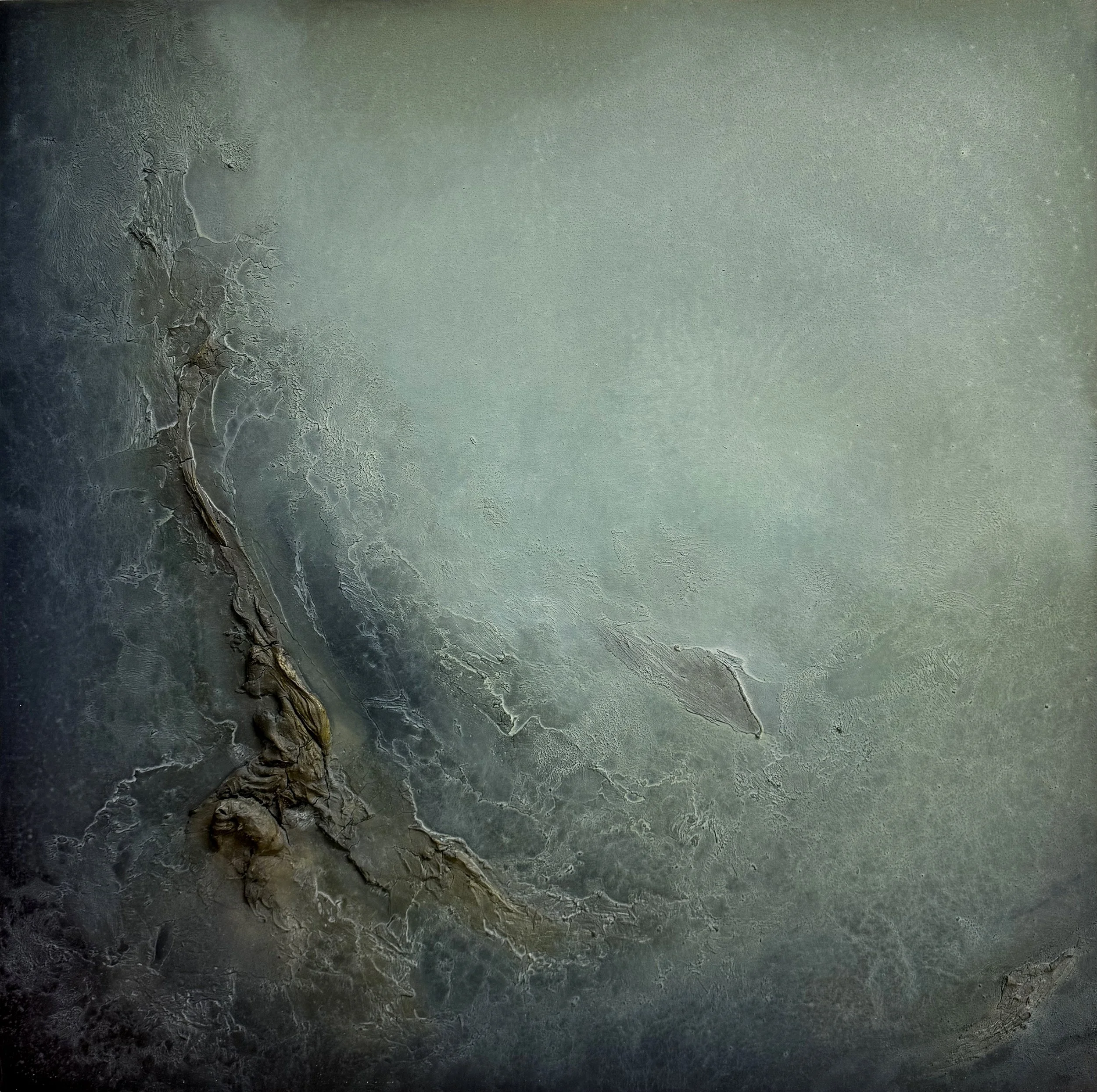  Circling Yet 36” x 36” Plaster, acrylic, oil, sand  $3000 
