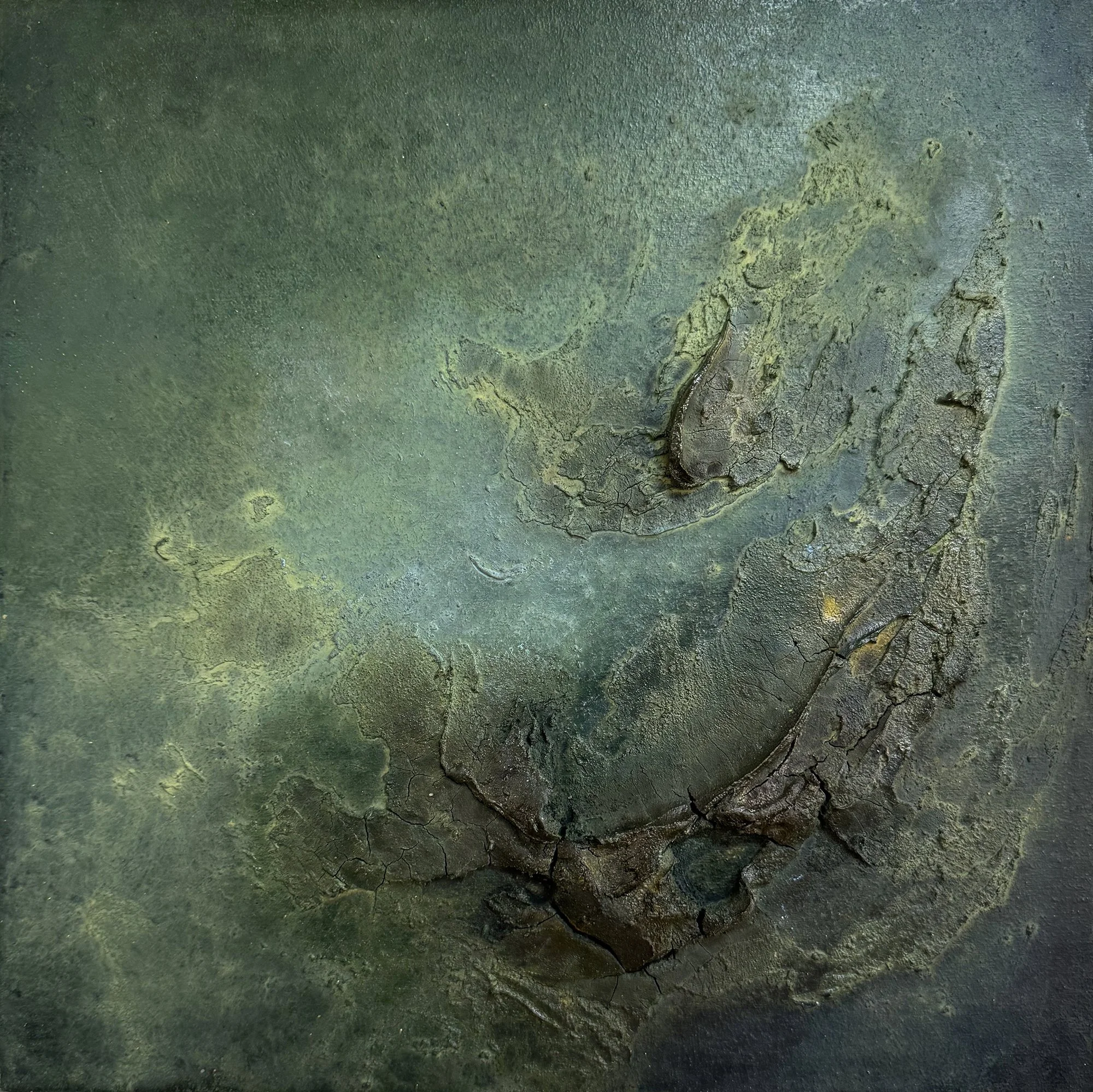  Selkie’s Pool 14” x 14” Plaster, acrylic, oil, sand $550 