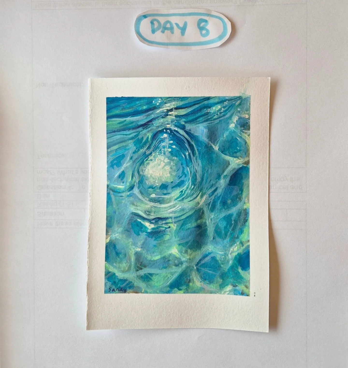 Day 8 of 31 days of Creative Practise

#31daysofcreativepractice #31daysofcreativepractice2026 #watercolourvibes #waterreflections #newart