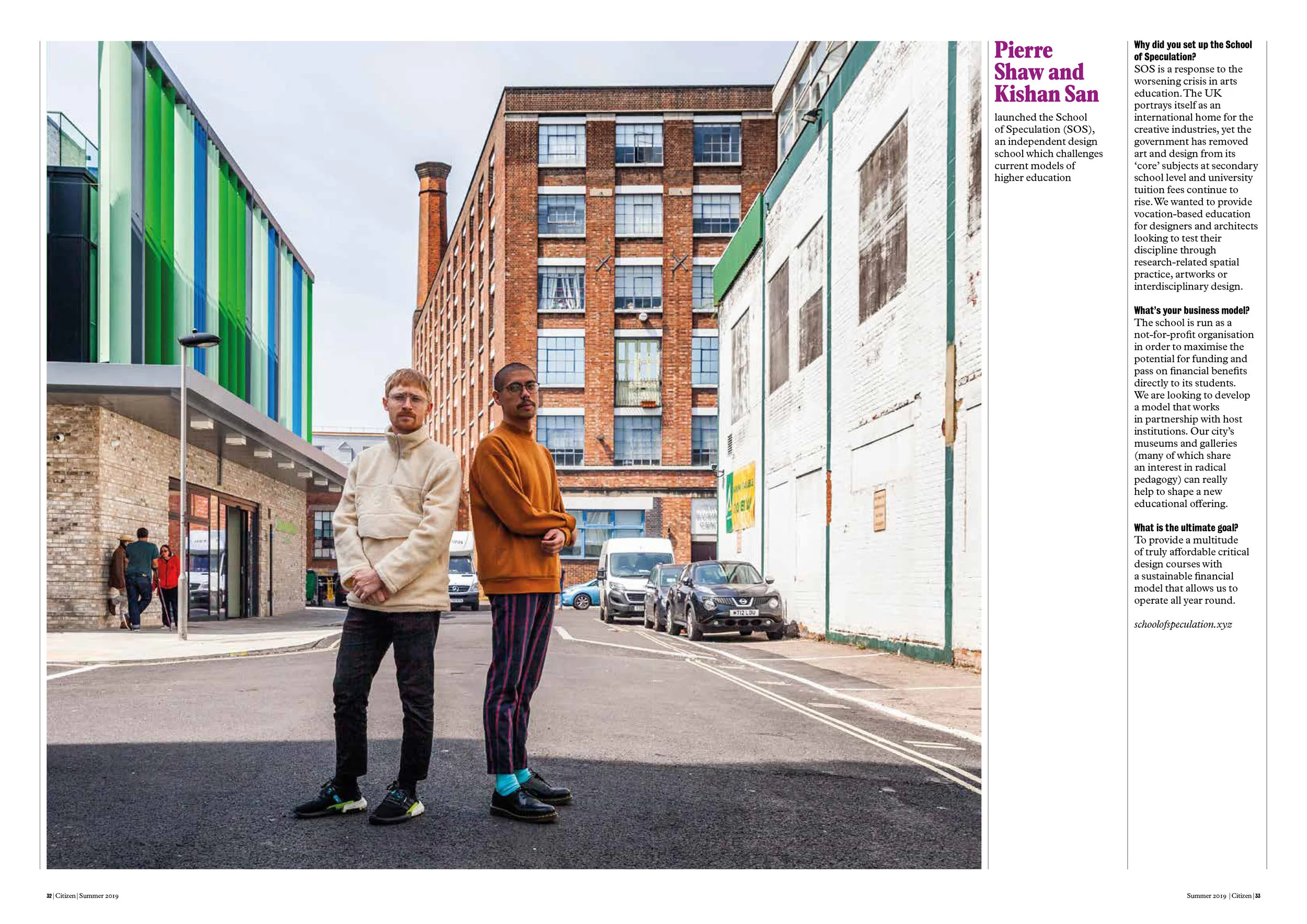 All Change Article featuring Pierre Shaw & Kishan San. Photograph by Freddie Ardley.