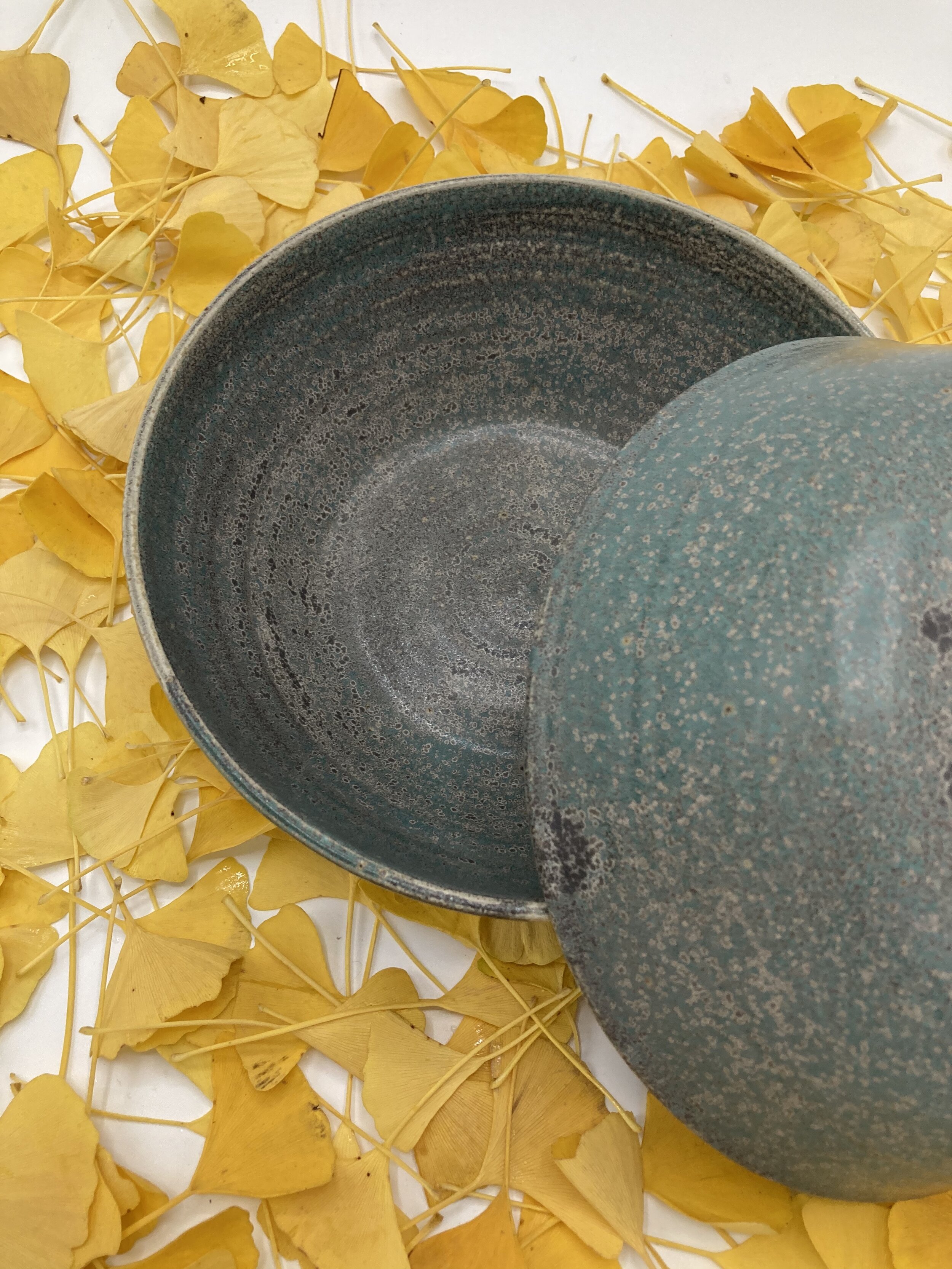 speckled egg bowls - set of 2